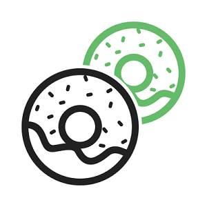 甜甜圈简笔画 甜甜圈简笔画图片