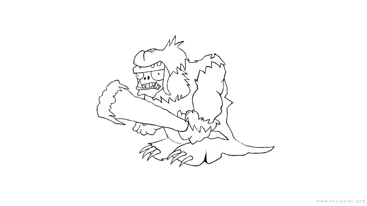 巨人僵尸简笔画怎么画 巨人僵尸简笔画简单又好看