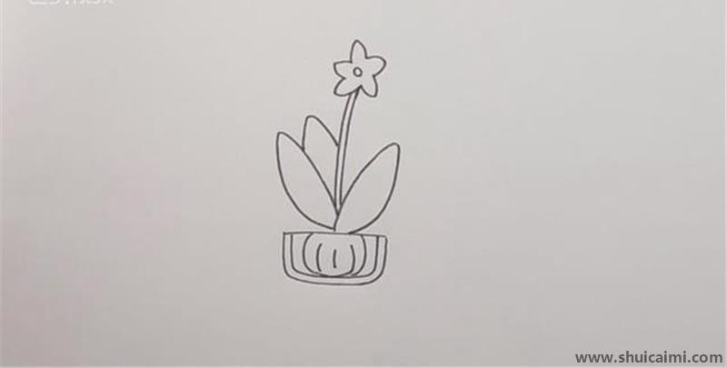 水仙花儿童简笔画怎么画 水仙花儿童画图片大全