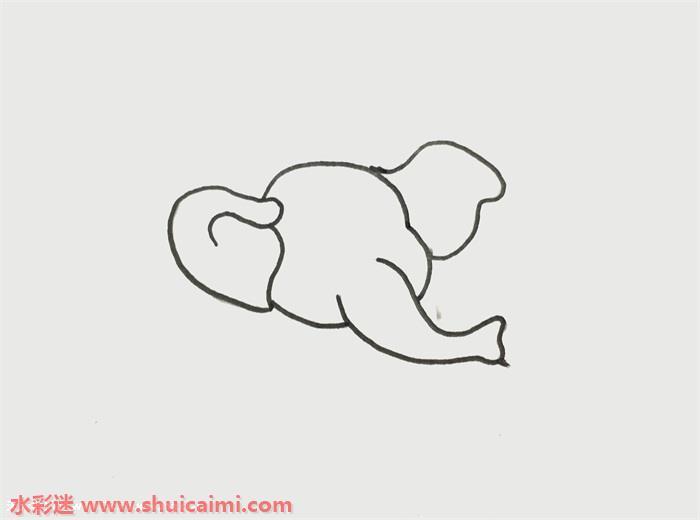 大象怎么画 大象简笔画漂亮彩色