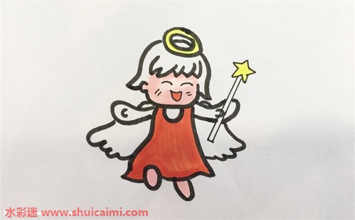 好看的Q版小天使简笔画简单教程