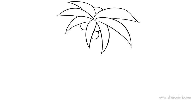 椰树儿童画怎么画 椰树简笔画好看