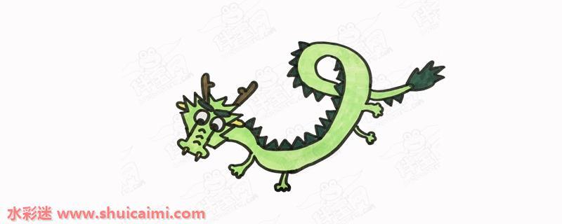 恐龙带颜色怎么画 恐龙简笔画图片