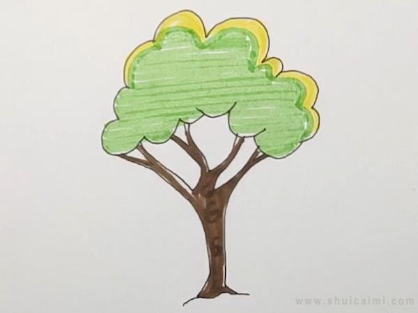 小树简笔画怎么画 小树简笔画步骤