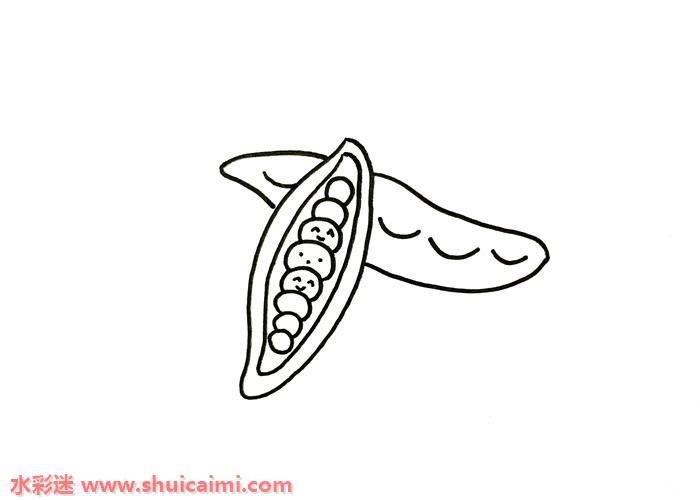 QQ红包豌豆怎么画 QQ红包豌豆简笔画图片带颜色