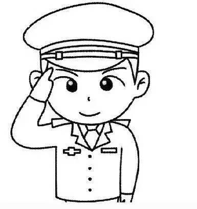 警察简笔画 警察简笔画图片大全