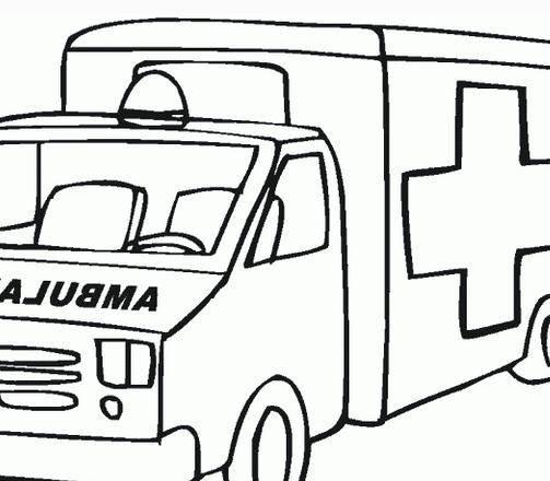 救护车简笔画 救护车简笔画儿童画