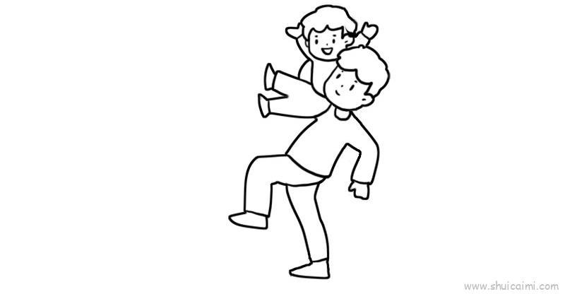 父亲节儿童画怎么画 父亲节简笔画图片