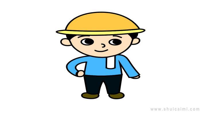 工人简笔画怎么画 工人简笔画图片大全