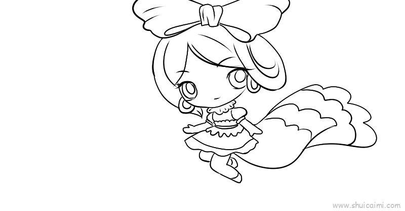 7个叶罗丽仙子菲灵儿童画怎么画 7个叶罗丽仙子菲灵简笔画步骤