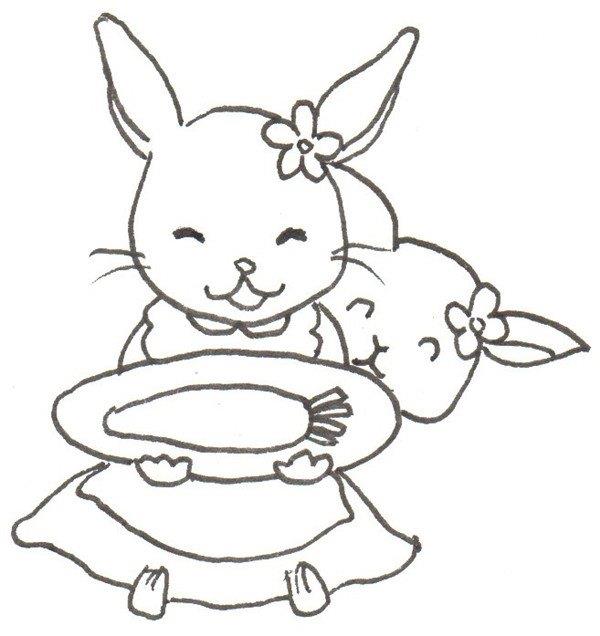 小白兔的简笔画怎么画 小白兔的简笔画步骤