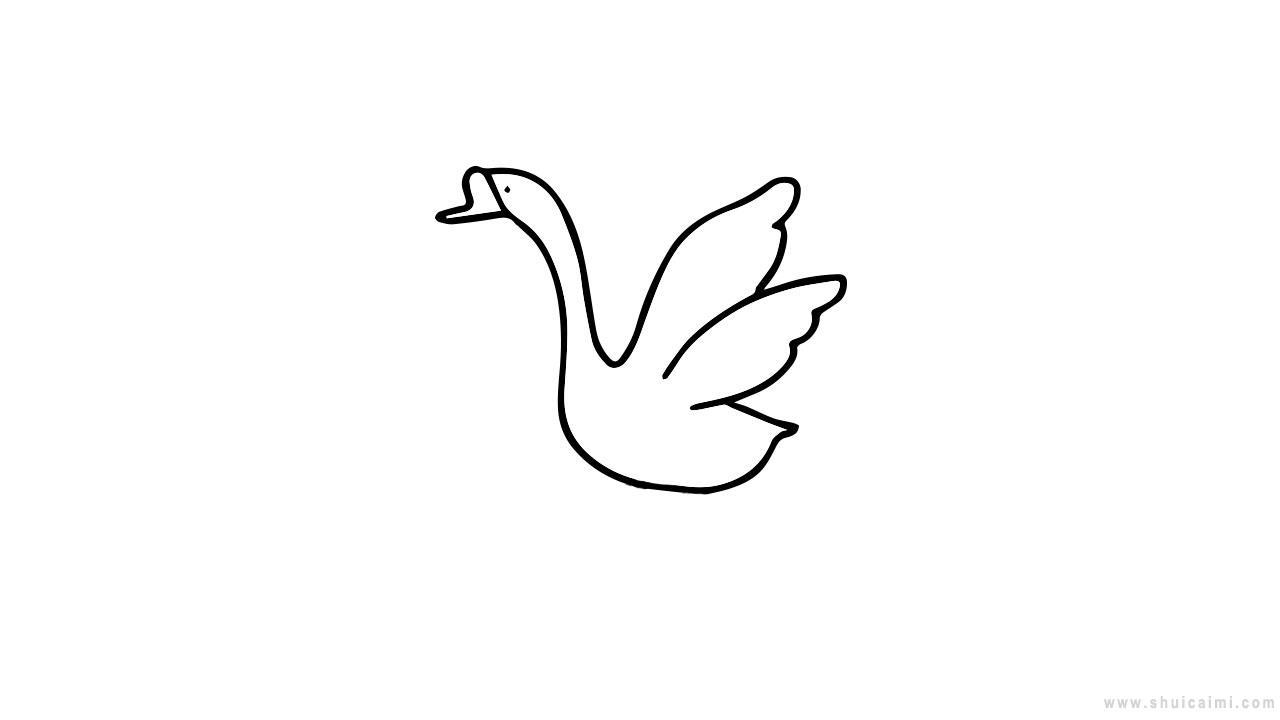 白鹅简笔画怎么画 白鹅简笔画图片
