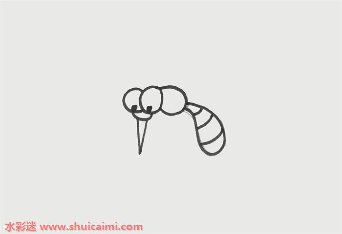 蚊子怎么画 蚊子简笔画简单又漂亮彩色