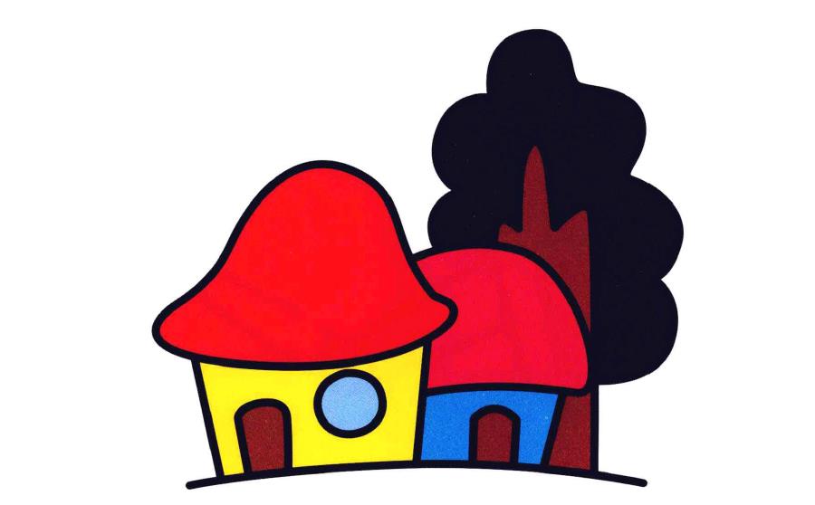 简笔画小木屋怎么画_木屋简笔画图片