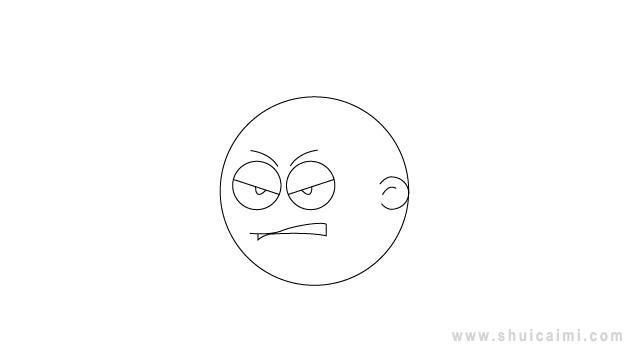 愤怒表情简笔画怎么画 愤怒表情简笔画简单