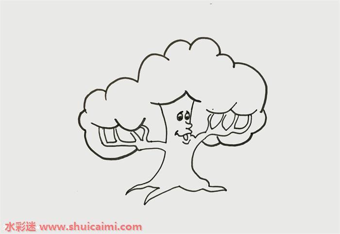 大树怎么画 大树简笔画简单又漂亮彩色
