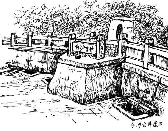 爱晚亭简笔画 爱晚亭简笔画小学作品