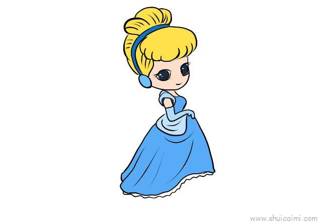 灰姑娘儿童画怎么画 灰姑娘简笔画简单