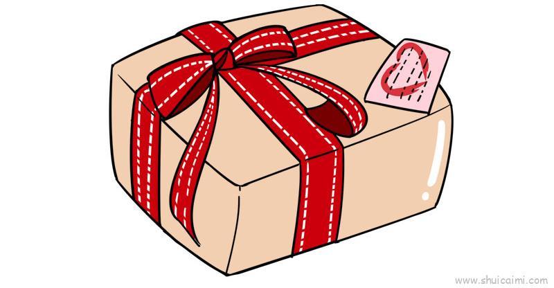 情人节礼物儿童画怎么画 情人节礼物简笔画步骤