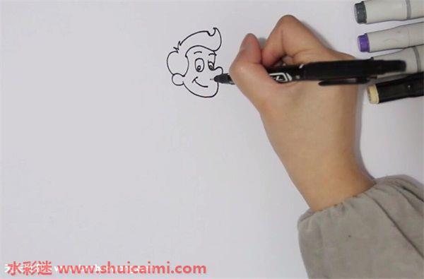 叔叔怎么画 叔叔简笔画简单又漂亮彩色