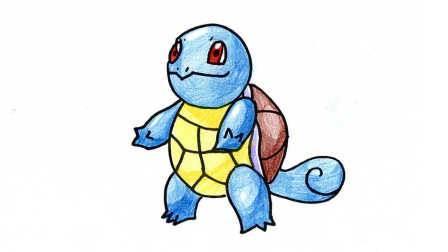 杰尼龟简笔画 杰尼龟简笔画最萌(一步一步教)