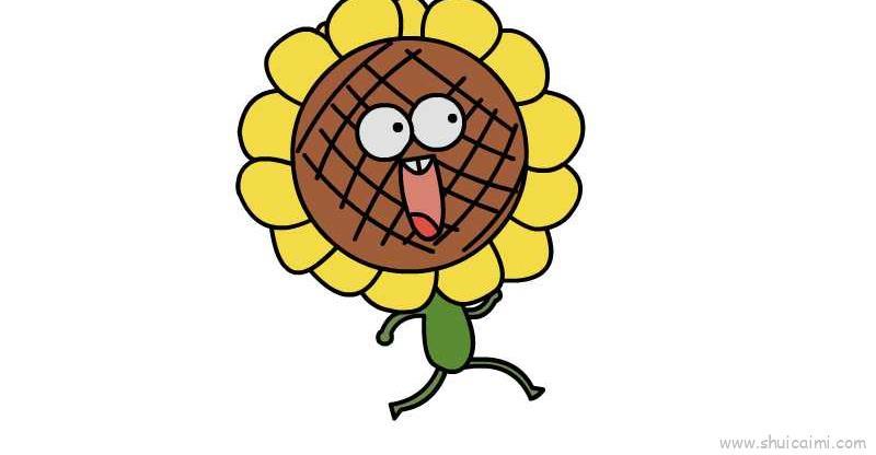 向日葵儿童画怎么画 向日葵简笔画步骤