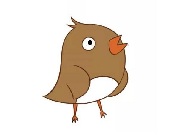 麻雀简笔画 麻雀简笔画带颜色