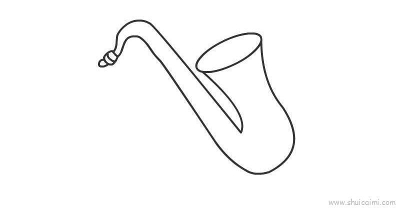 萨克斯儿童画怎么画 萨克斯简笔画简单又好看