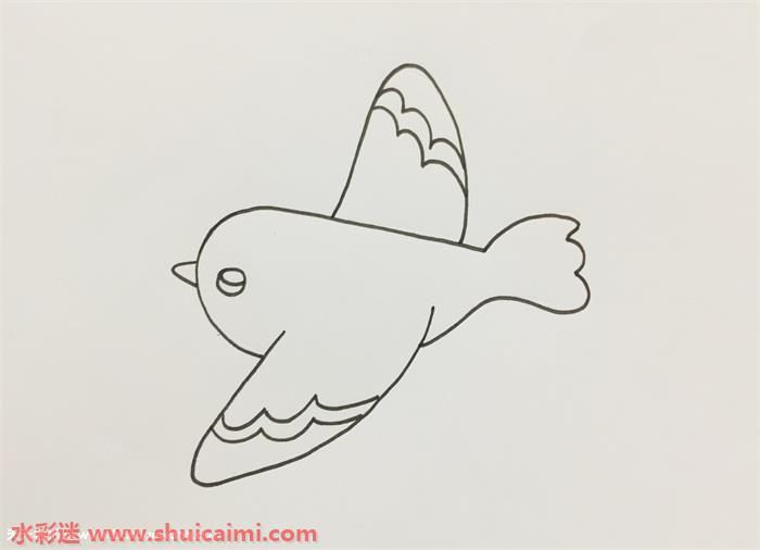 飞鸟怎么画 飞鸟简笔画简单又漂亮彩色