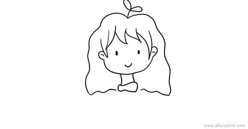 抖音最火小女孩儿童画怎么画 抖音最火小女孩简笔画图片