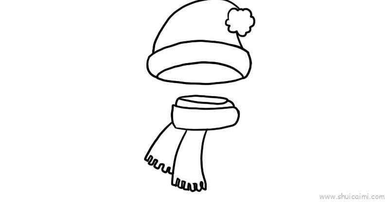圣诞帽子和围巾儿童画怎么画 圣诞帽子和围巾简笔画顺序