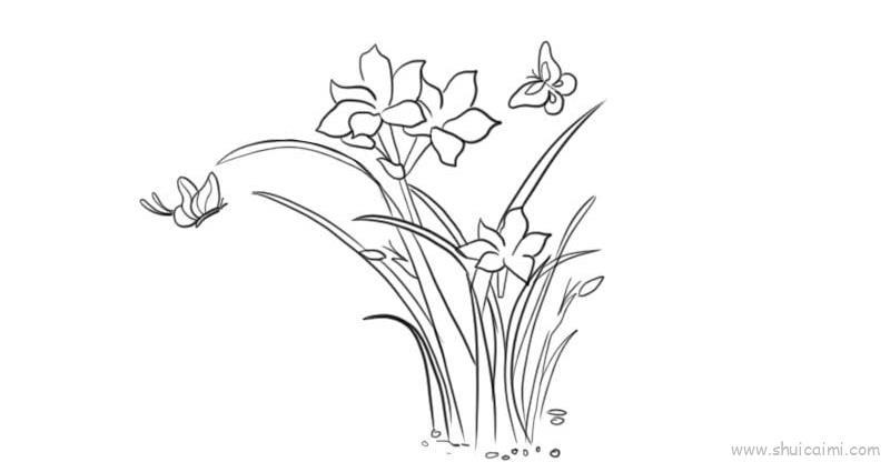 花朵和蝴蝶儿童画怎么画 花朵和蝴蝶简笔画简单