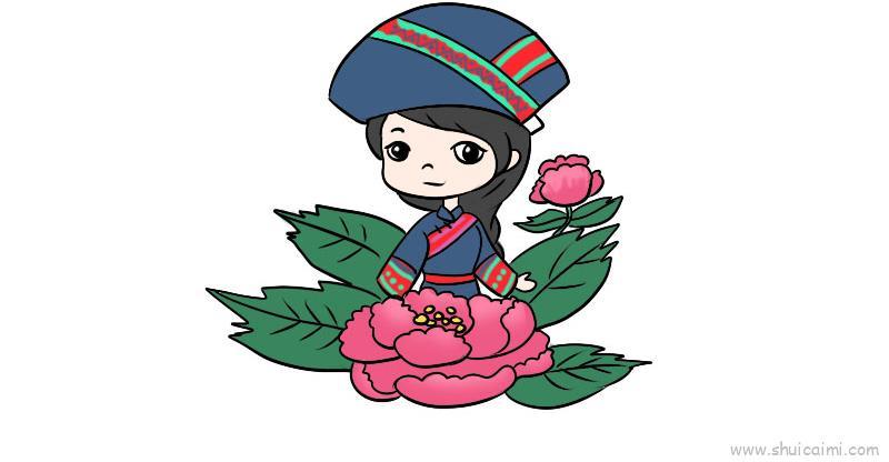 少数民族服饰教程儿童画怎么画 少数民族服饰教程简笔画步骤