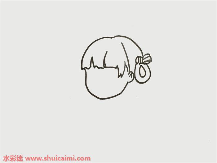古代女子怎么画 古代女子简笔画简单彩色