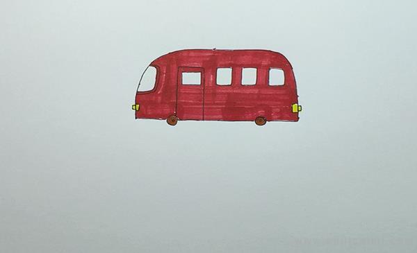 公交车简笔画怎么画 公交车简笔画图片