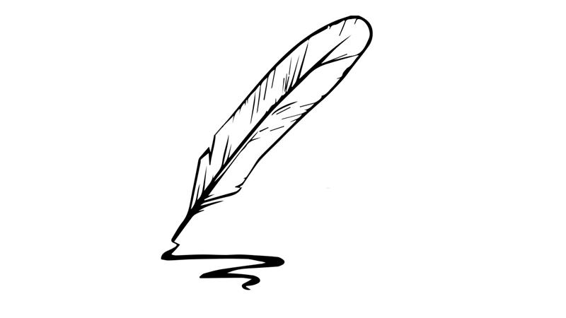 羽毛笔简笔画怎么画 羽毛笔简笔画步骤