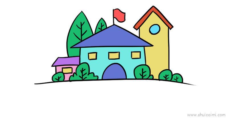 我儿童画怎么画 我简笔画步骤