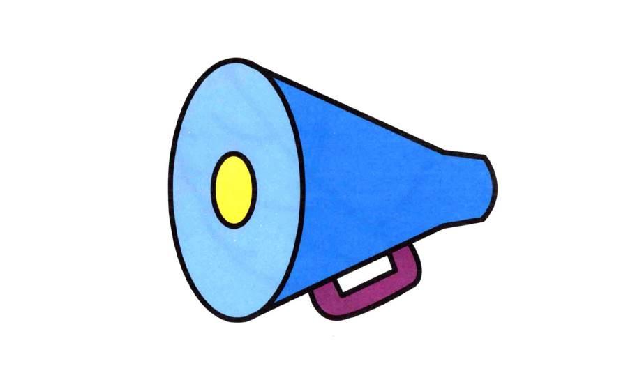 喇叭的简笔画图片大全 喇叭的简笔画图片大全可爱