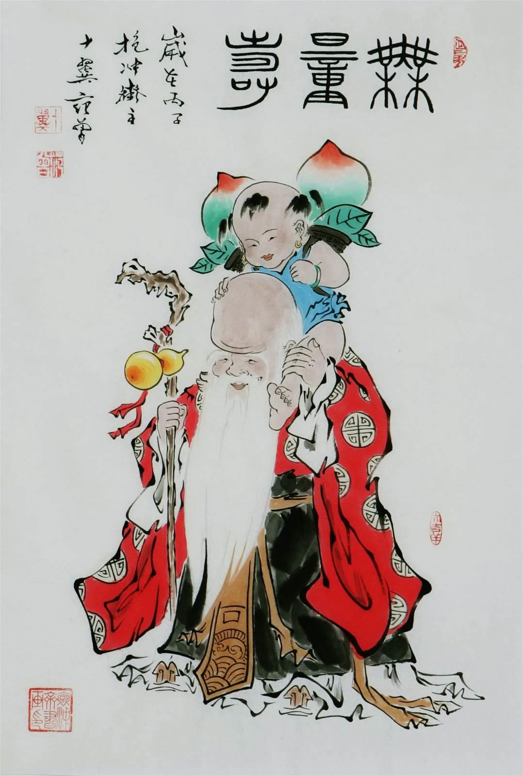 寿星简笔画怎么画好看 寿星简笔画怎么画好看又漂亮