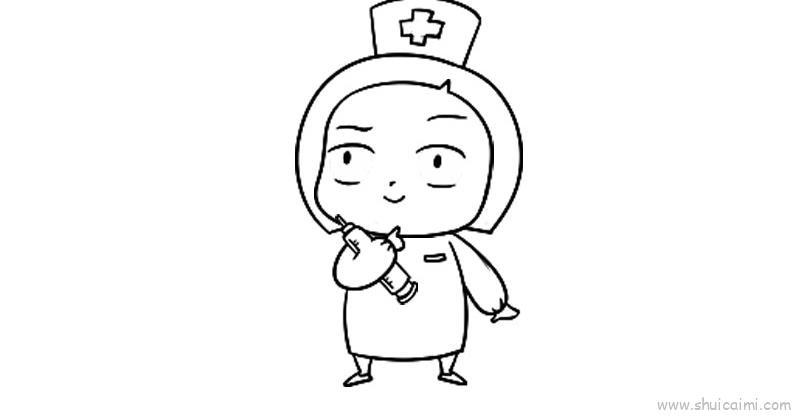 可爱护士儿童画怎么画 可爱护士简笔画简单又好看