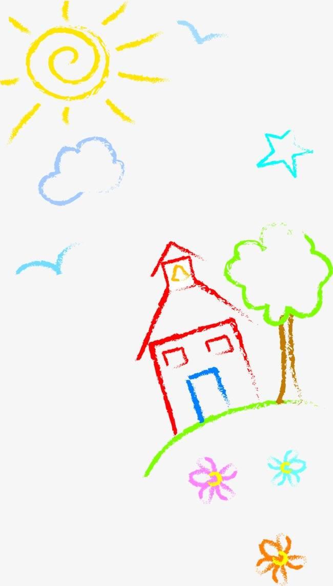 天空简笔画 天空简笔画彩色