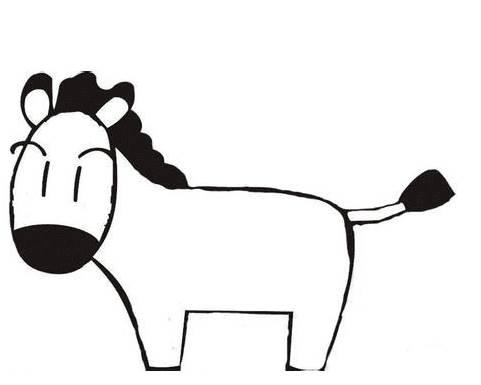 马的简笔画 马的简笔画儿童