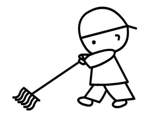 做家务简笔画图片大全 做家务简笔画图片大全彩色