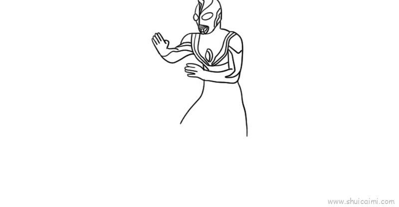 戴拿奥特曼儿童画怎么画 戴拿奥特曼简笔画画法