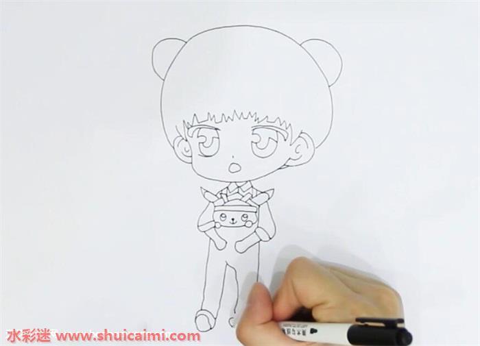 易烊千玺Q版怎么画 易烊千玺Q版简笔画漂亮彩色