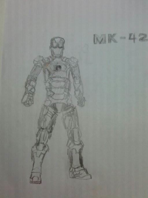 钢铁侠简笔画 钢铁侠简笔画儿童画