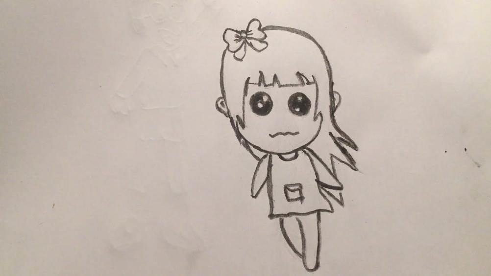 可爱的小女孩简笔画 美丽可爱的小女孩简笔画