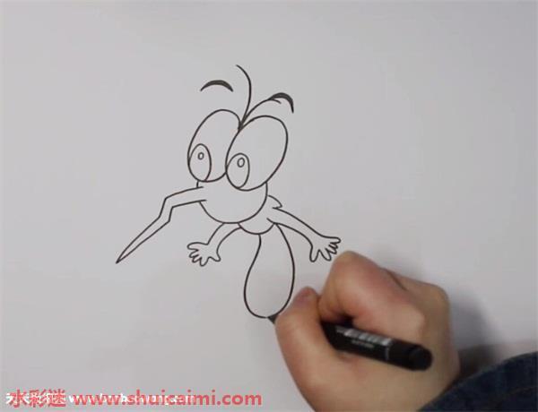 蚊子怎么画 蚊子简笔画漂亮卡通
