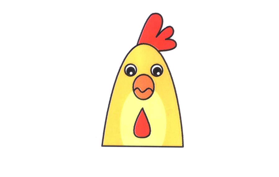 画公鸡的最简单画法 儿童简笔画-幼儿画大公鸡的简笔画步骤大全