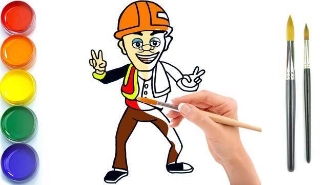 光头强简笔画 光头强简笔画彩色